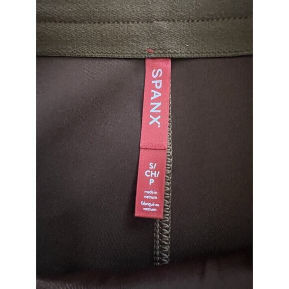 SPANX Faux Suede Flare Pull On Pants Womens Size S Stretch Caramel - Picture 5 of 7
